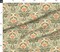 Block Print Floral Orange Tulip Damask Rustic Farmhouse Flowers Green Leaves Custom Printed Fabric by Spoonflower Various Fabrics by the Yard or Fat Quarter